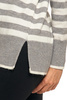 SWETER DAMSKI w Paski Golf Luźny Wygodny Beżowy Stylowy na Jesień MORAJ 