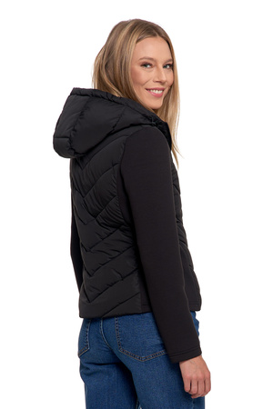 KRÓTKA KURTKA DAMSKA PRZEJŚCIOWA Z KAPTUREM NA JESIEŃ CIEPŁA MORAJ