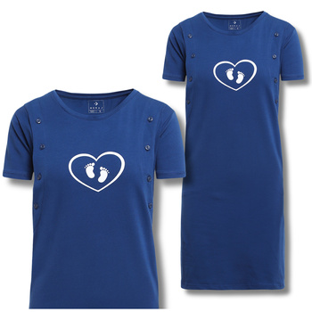 KOSZULA NOCNA DO KARMIENIA PIŻAMA DAMSKA ROZPINANA WYGODNA MORAJ