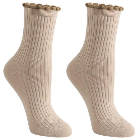 SKARPETY DAMSKIE MORAJ DŁUGIE PRĄŻKOWANE SKARPETKI 5-PAK WYSOKIE