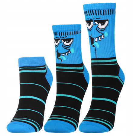 Skarpetki Męskie Zestaw 9-PAK Różne Długości Kolorowe Śmieszne MORAJ