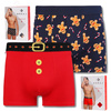 ŚWIĄTECZNE BOKSERKI MĘSKIE MAJTKI PREZENT NA ŚWIĘTA MIKOŁAJKI 2-PAK MORAJ