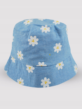 KAPELUSZ MIĘKKI Dziecięcy Bucket Hat letni KWIATY