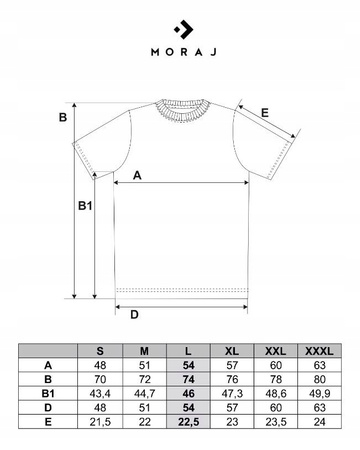 Koszulka Męska MORAJ T-Shirt na krótki Rękaw Biała z Nadrukiem Bawełna 