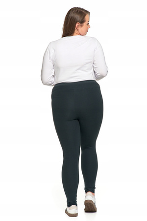 LEGGINSY DAMSKIE Prążkowana Struktura Wysoki Stan Getry Kryjące MORAJ