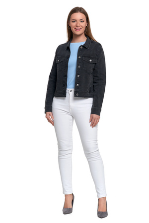 JEANSOWA KURTKA DAMSKA KLASYCZNA JEANS MODNA STYLOWA PRZEJŚCIOWA MORAJ