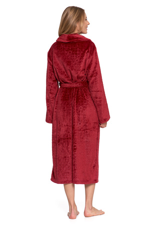 CIEPŁY SZLAFROK DAMSKI DŁUGI ELEGNACKI NA PREZENT PUSZYSTY MODNY MORAJ