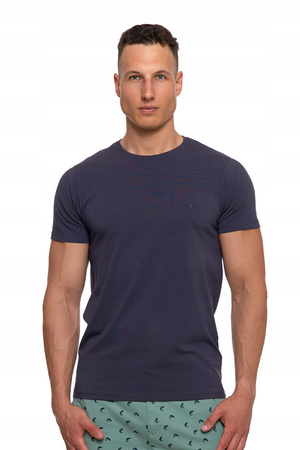 T-SHIRT PREMIUM Koszulka Męska z Krótkim Rękawem Gładka z Logo MORAJ 