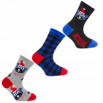 Skarpetki Świąteczne Moraj 3 pary PREZENT