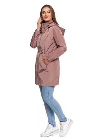 KURTKA DAMSKA PRZEJŚCIOWA Z KAPTUREM PARKA ELEGANCKI PŁASZCZ MORAJ