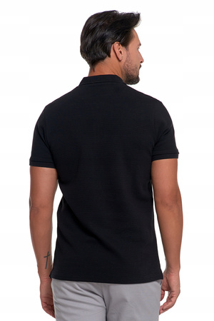 Elegancki T-Shirt Koszulka Polo Polówka Na Zamek Krótki Rękaw MORAJ 