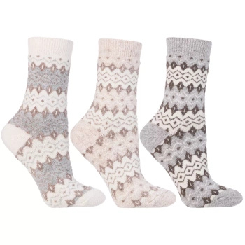 WYSOKIE SKARPETY Z WEŁNĄ Ciepłe Skarpetki Damskie PREZENT 3-PAK MORAJ