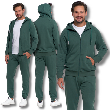 DRES MĘSKI SPODNIE z Kieszeniami BLUZA MĘSKA Rozpinana z Kapturem MORAJ