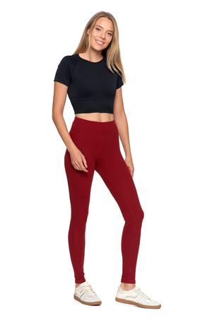 LEGGINSY DAMSKIE ZE STRUKTURĄ CIEPLEJSZE GETRY Z WYSOKIM STANEM MORAJ