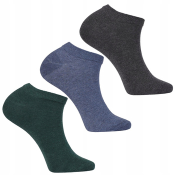 Skarpetki Stopki Męskie Niskie Skarpety Klasyczne Gładkie 3-PAK MORAJ