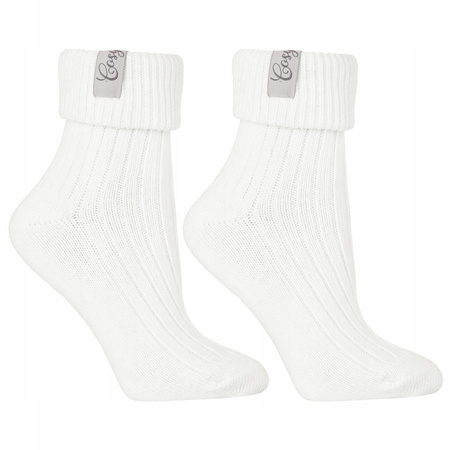 Ciepłe Skarpety z Wełną Damskie Skarpetki Prążkowane 3-PAK MORAJ