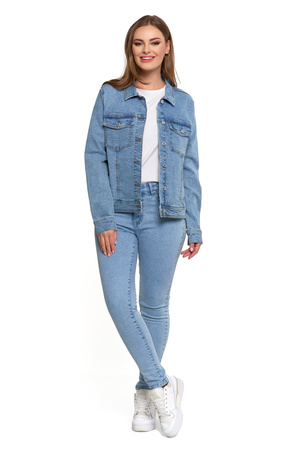 JEANSOWA KURTKA DAMSKA KLASYCZNA JEANS MODNA STYLOWA PRZEJŚCIOWA MORAJ