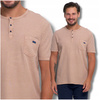 T-Shirt Męski Elegancki Koszulka z Guzikami Bluzka Krótki Rękaw MORAJ 