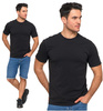 T-Shirt Koszulka Klasyczna Męska 100% Bawełna Krótki Rękaw Czarna MORAJ 
