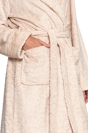 CIEPŁY SZLAFROK DAMSKI DŁUGI ELEGNACKI NA PREZENT PUSZYSTY MODNY MORAJ