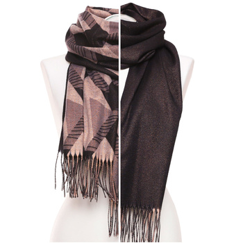 Dwustronny SZAL DAMSKI Szalik na Jesień Elegancki Modny Kolor MORAJ