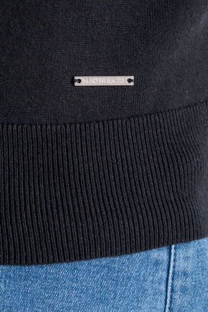 ELEGANCKI SWETER MĘSKI CIENKI GOLF KLASYCZNY GŁADKI DOPASOWANY MORAJ