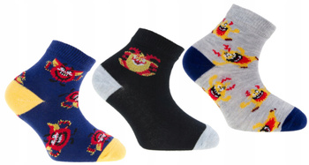 Skarpetki Dziecięce ZA KOSTKĘ Bawełniane Potworki 3-pary MORAJ