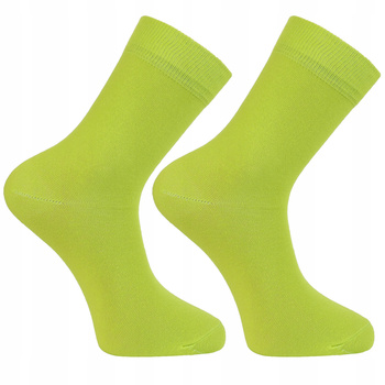 Skarpetki Męskie Wysokie Skarpety Gładkie Zielone 1-para MORAJ 