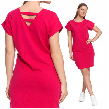 KRÓTKA SUKIENKA DAMSKA OZDOBNY TYŁ PROSTA GŁADKA NA LATO BAWEŁNA MORAJ 