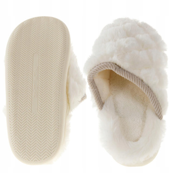 Kapcie Wsuwane Damskie Klapki Domowe Puchate Miękkie Wygodne MORAJ 