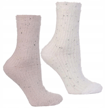 Skarpetki Damskie Skarpety a'la alpaka Zimowe Miękkie MORAJ 2-PAK 