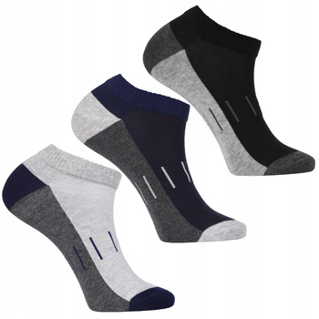 Skarpetki Stopki Męskie Niskie Skarpety Klasyczne Wzory 3-pak MORAJ 