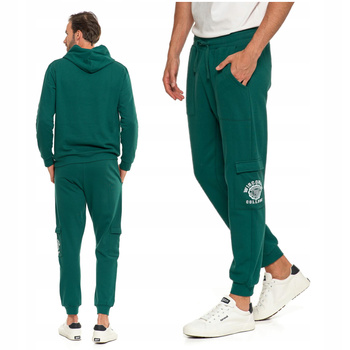 SPODNIE DRESOWE MĘSKIE ZE ŚCIĄGACZAMI KIESZENIE WYGODNE WIĄZANE MORAJ 