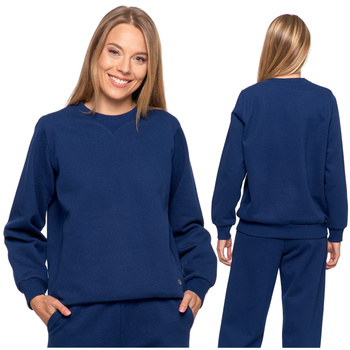 OCIEPLANA BLUZA DAMSKA BEZ KAPTURA PRZEZ GŁOWĘ MIĘKKA WYGODNA MORAJ