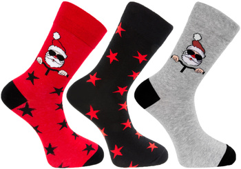 Skarpety Świąteczne Moraj 3 pary PREZENT 