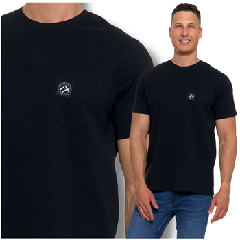 T-SHIRT MĘSKI MORAJ KOSZULKA KRÓTKI RĘKAW PROSTA Z KIESZONKĄ MODNA