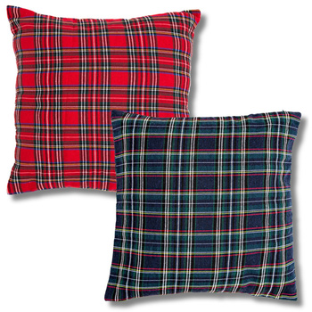 ŚWIĄTECZNE POSZEWKI W KRATĘ ZESTAW NA ŚWIĘTA 40x40 CM 2-SZT. MORAJ
