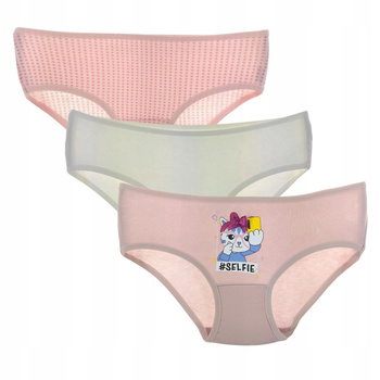 MORAJ Figi Majtki Dziewczęce 3szt. Kropki