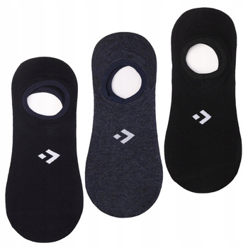 Stopki Męskie Niskie Skarpetki Klasyczne z Silikonem MORAJ 3-PAK 