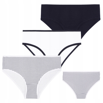 Majtki Dziecięce Klasyczne Figi Dziewczęce Bawełniane MORAJ 3-PAK 