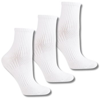 SKARPETY SPORTOWE BIAŁE SKARPETKI ZA KOSTKĘ ELASTYCZNE 3-PAK MORAJ