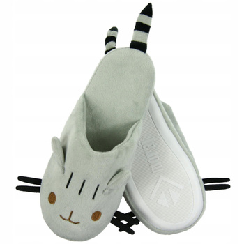 Kapcie Damskie Miękkie Bambosze Ciepłe Wsuwane Uszka Zwierzaki MORAJ 