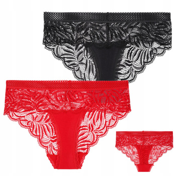 Figi Damskie Koronkowe Eleganckie Wygodne Majtki 