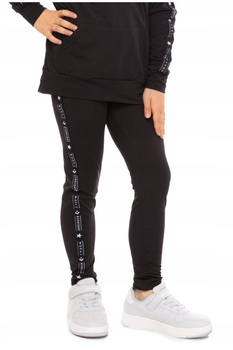 MORAJ Klasyczne Legginsy Dziewczęce Lampas 