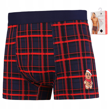 Świąteczne Bokserki Męskie Majtki PREZENT NA ŚWIĘTA Piernik MORAJ 