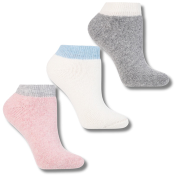 SKAREPTKI STOPKI CIEPŁE GŁADKIE SKARPETY Z WEŁNĄ PASTELOWE MORAJ 3PAR