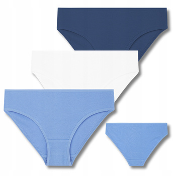 Prążkowane MAJTKI DZIEWCZĘCE Figi Dziecięce Bawełniane 3-pary MORAJ 