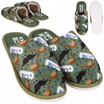 Kapcie Domowe Ciepłe Papcie Bambosze PREZENT NA DZIEŃ DZIADKA MORAJ 