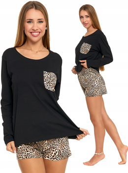 Piżama Damska Bawełniana Długi Rękaw MORAJ 