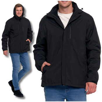 KURTKA MĘSKA WODOODPORNA Z KAPTUREM 3W1 ODPINANY POLAR CIEPŁA MORAJ